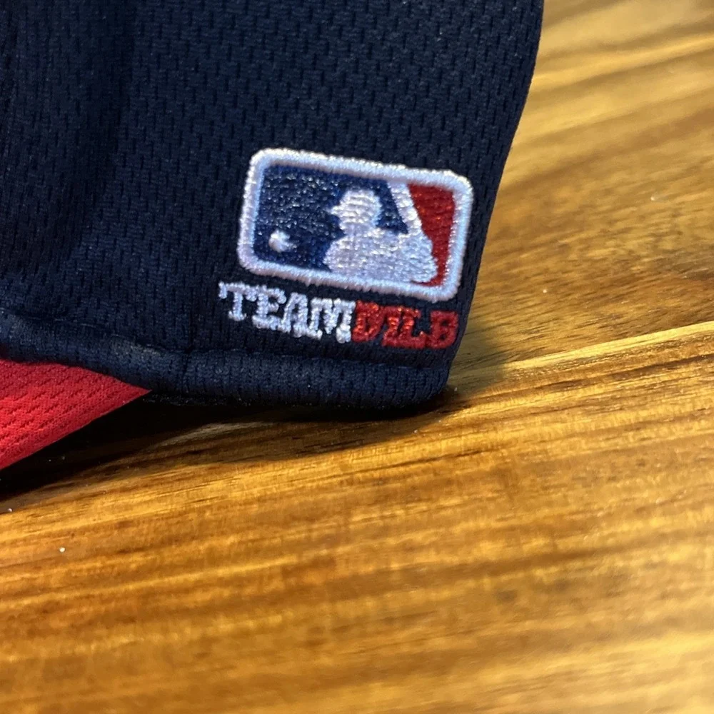 Atlanta Braves OC Sports MLB Youth Hat Navy Blue Red Adjustable Strapback Cap